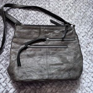 Great American Leather Works green and black Leather purse